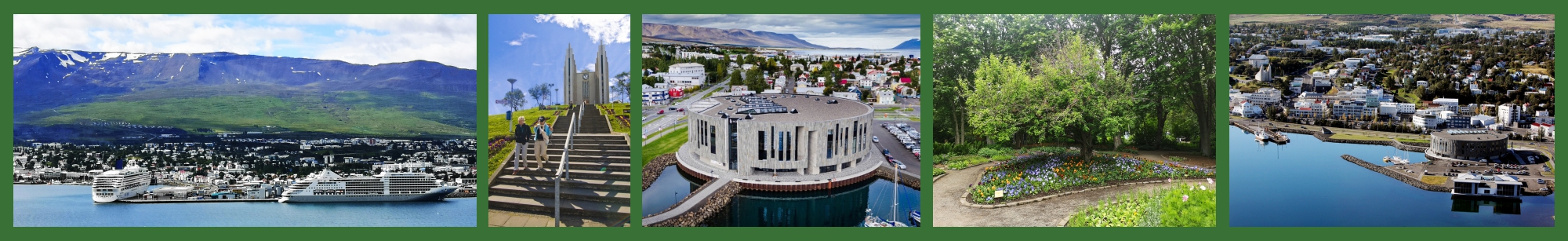 Collage Akureyri landscape